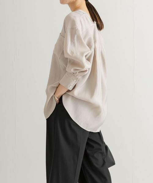 URBAN RESEARCH / アーバンリサーチ シャツ・ブラウス | ブロードカラーレスブラウス | 詳細20