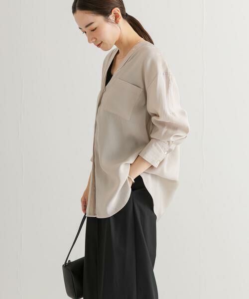 URBAN RESEARCH / アーバンリサーチ シャツ・ブラウス | ブロードカラーレスブラウス | 詳細21