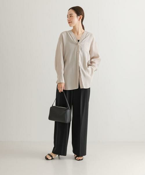 URBAN RESEARCH / アーバンリサーチ シャツ・ブラウス | ブロードカラーレスブラウス | 詳細24