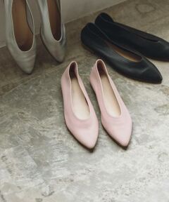 URBAN RESEARCH / アーバンリサーチ バレエシューズ | レザーポインテッドフラットシューズ