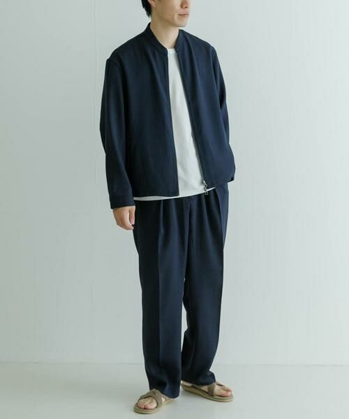 URBAN RESEARCH / アーバンリサーチ その他パンツ | 『UR TECH DRYLUXE』リネンライクイージートラウザー(ネイビー)