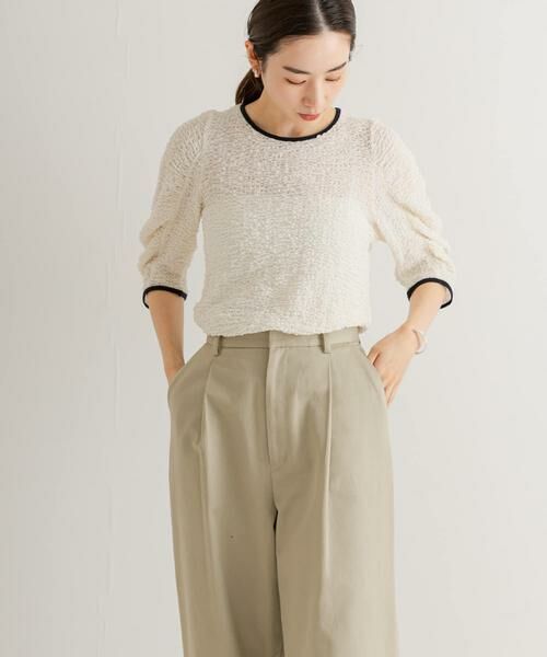 URBAN RESEARCH / アーバンリサーチ Tシャツ | シャーリングハーフスリーブプルオーバー | 詳細3