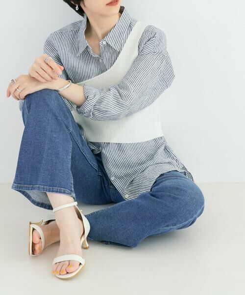 URBAN RESEARCH / アーバンリサーチ ニット・セーター | ワンショルダーニットベスト | 詳細3