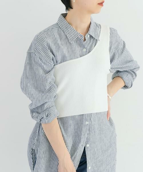 URBAN RESEARCH / アーバンリサーチ ニット・セーター | ワンショルダーニットベスト | 詳細4