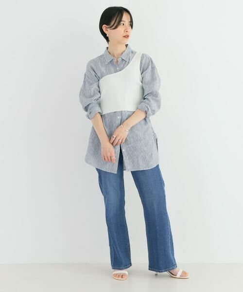 URBAN RESEARCH / アーバンリサーチ ニット・セーター | ワンショルダーニットベスト | 詳細5