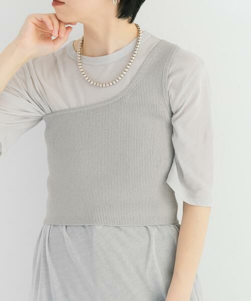 URBAN RESEARCH / アーバンリサーチ ニット・セーター | ワンショルダーニットベスト | 詳細14