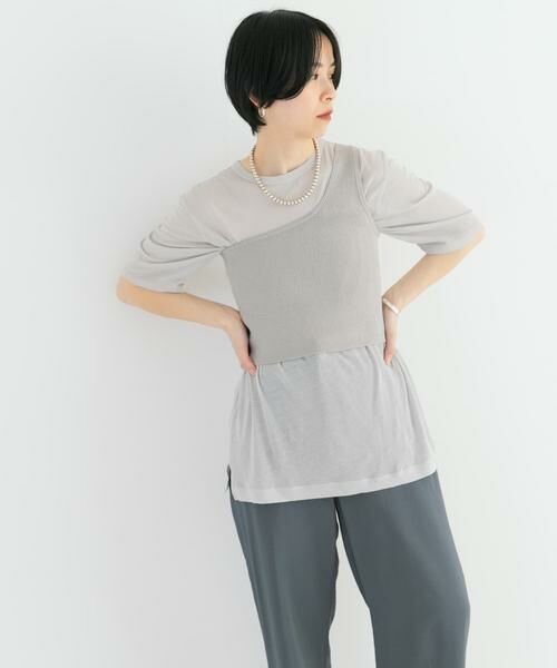 URBAN RESEARCH / アーバンリサーチ ニット・セーター | ワンショルダーニットベスト | 詳細16