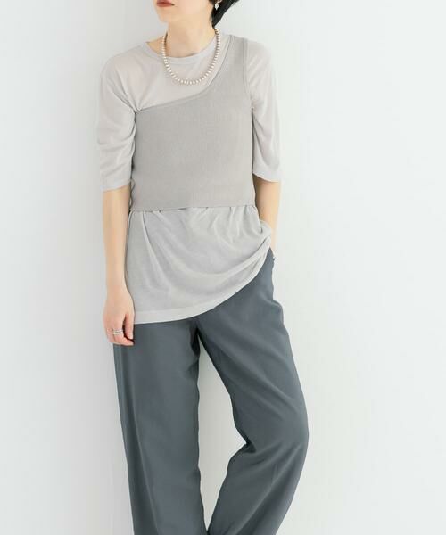 URBAN RESEARCH / アーバンリサーチ ニット・セーター | ワンショルダーニットベスト | 詳細17