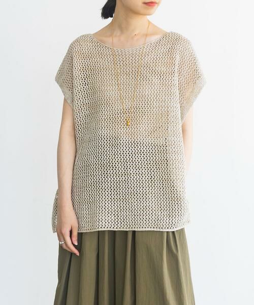 URBAN RESEARCH / アーバンリサーチ ニット・セーター | メランジメッシュニット | 詳細25