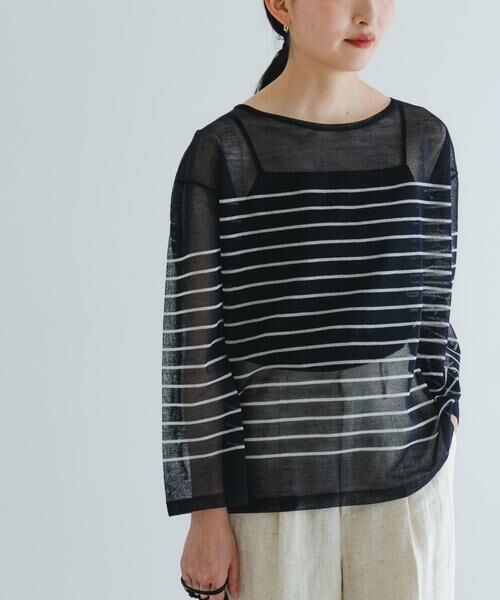 URBAN RESEARCH / アーバンリサーチ ニット・セーター | ボートネックシアーニット | 詳細9