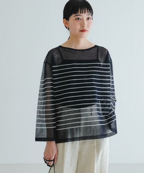 URBAN RESEARCH / アーバンリサーチ ニット・セーター | ボートネックシアーニット | 詳細10