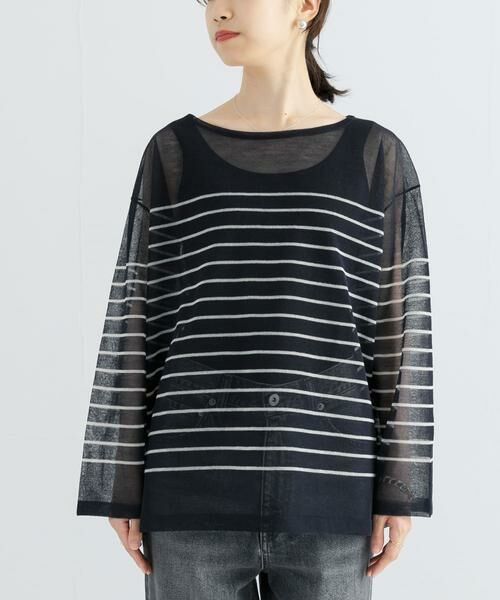 URBAN RESEARCH / アーバンリサーチ ニット・セーター | ボートネックシアーニット | 詳細16