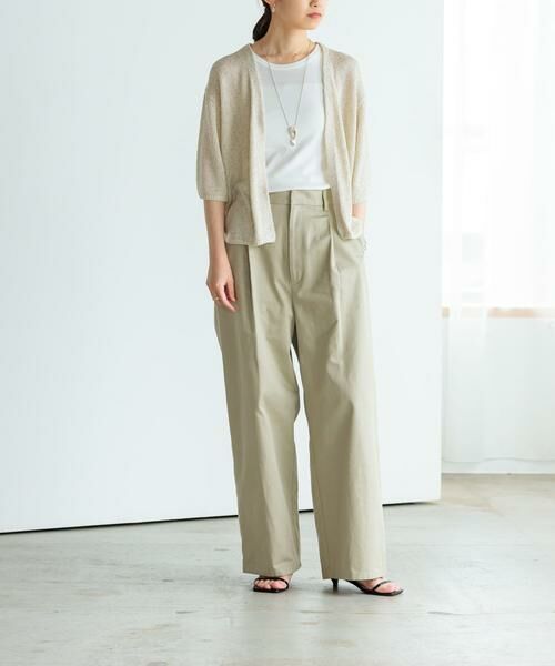 URBAN RESEARCH / アーバンリサーチ カーディガン・ボレロ | ハーフスリーブラメブークレカーディガン | 詳細7