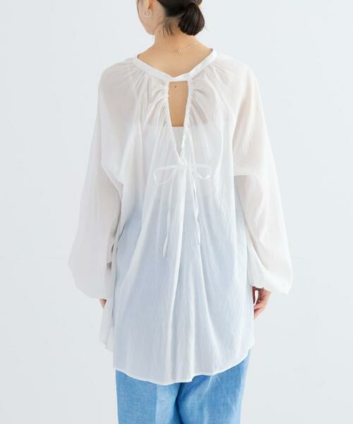 URBAN RESEARCH / アーバンリサーチ シャツ・ブラウス | シアードロストギャザーブラウス | 詳細10