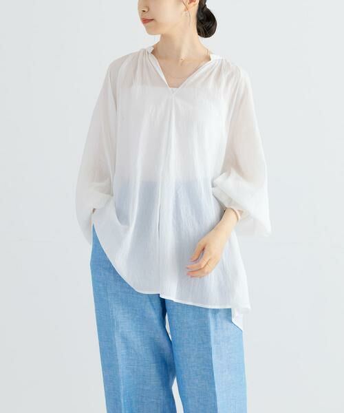 URBAN RESEARCH / アーバンリサーチ シャツ・ブラウス | シアードロストギャザーブラウス | 詳細2