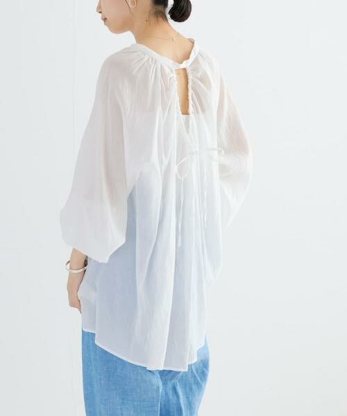 URBAN RESEARCH / アーバンリサーチ シャツ・ブラウス | シアードロストギャザーブラウス | 詳細3