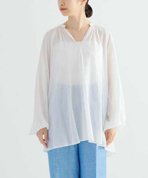 URBAN RESEARCH / アーバンリサーチ シャツ・ブラウス | シアードロストギャザーブラウス | 詳細8
