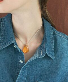 URBAN RESEARCH / アーバンリサーチ ネックレス・ペンダント・チョーカー | decor『デコール』　Rectangleglass Necklace