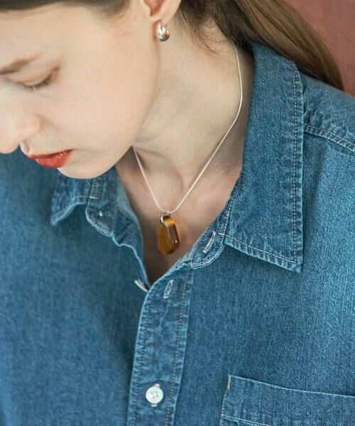URBAN RESEARCH / アーバンリサーチ ネックレス・ペンダント・チョーカー | decor『デコール』　Rectangleglass Necklace | 詳細2