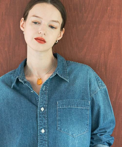 URBAN RESEARCH / アーバンリサーチ ネックレス・ペンダント・チョーカー | decor『デコール』　Rectangleglass Necklace | 詳細3