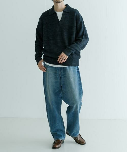URBAN RESEARCH / アーバンリサーチ ニット・セーター | WAGAMI スキッパー ニット ポロシャツ | 詳細2