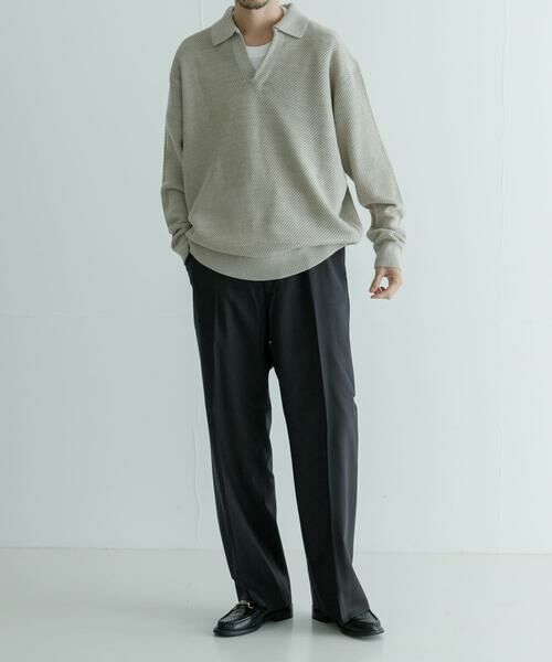 URBAN RESEARCH / アーバンリサーチ ニット・セーター | WAGAMI スキッパー ニット ポロシャツ | 詳細10