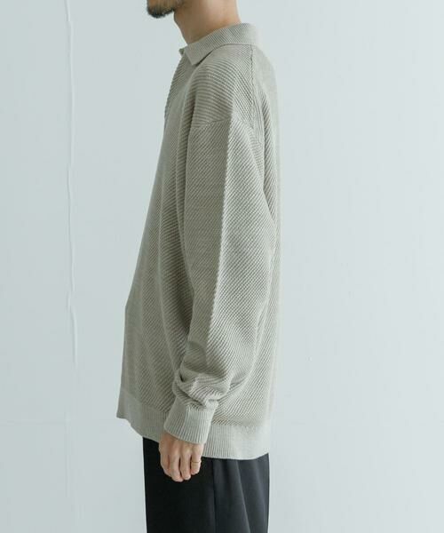 URBAN RESEARCH / アーバンリサーチ ニット・セーター | WAGAMI スキッパー ニット ポロシャツ | 詳細12