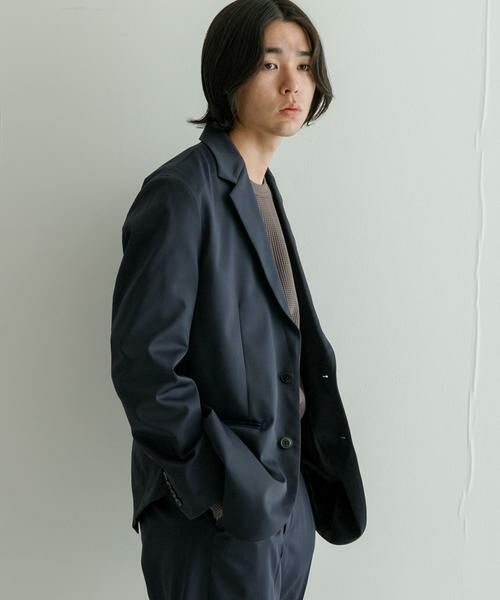 URBAN RESEARCH/アーバンリサーチ RE:NAPES サテンジャケット ネイビー L URBAN RESEARCH/アーバンリサーチ RE:NAPES サテンジャケット ネイビー L