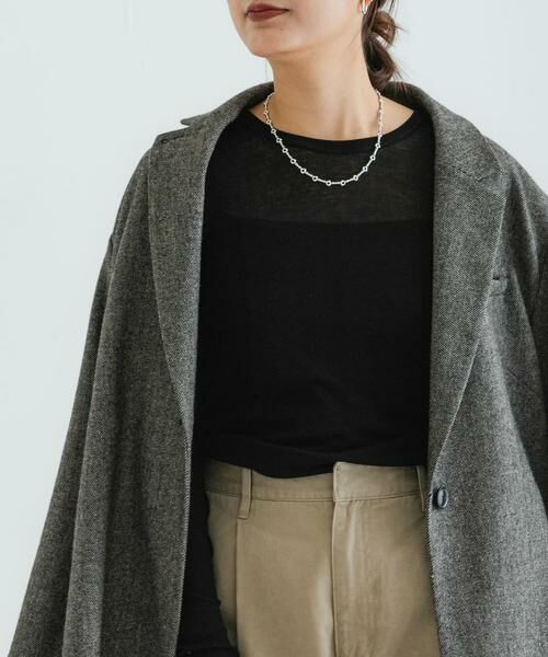 URBAN RESEARCH / アーバンリサーチ Tシャツ | 『MADE IN JAPAN』強撚シアーカットソー(ブラック)