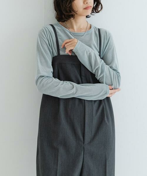 URBAN RESEARCH / アーバンリサーチ Tシャツ | 『MADE IN JAPAN』シアーベロアロングスリーブカットソー | 詳細3