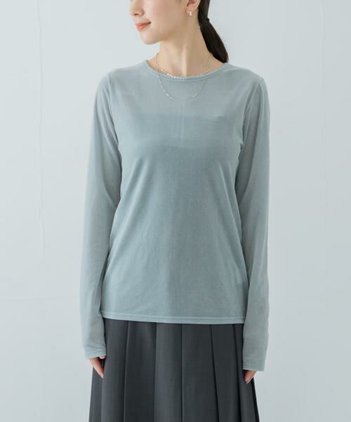URBAN RESEARCH / アーバンリサーチ Tシャツ | 『MADE IN JAPAN』シアーベロアロングスリーブカットソー | 詳細8