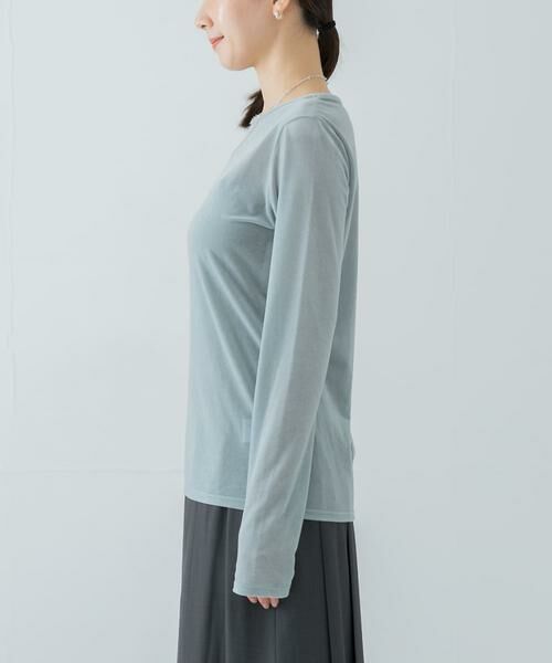 URBAN RESEARCH / アーバンリサーチ Tシャツ | 『MADE IN JAPAN』シアーベロアロングスリーブカットソー | 詳細9