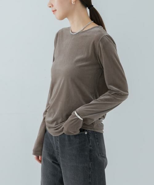 URBAN RESEARCH / アーバンリサーチ Tシャツ | 『MADE IN JAPAN』シアーベロアロングスリーブカットソー | 詳細13