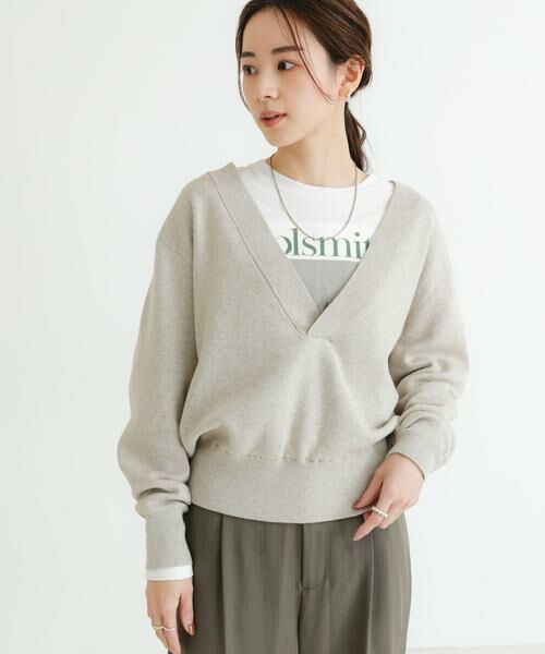 URBAN RESEARCH / アーバンリサーチ ニット・セーター | BROSコットンVネックニット | 詳細13