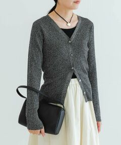 URBAN RESEARCH / アーバンリサーチ カーディガン・ボレロ | ラメリブニットカーディガン