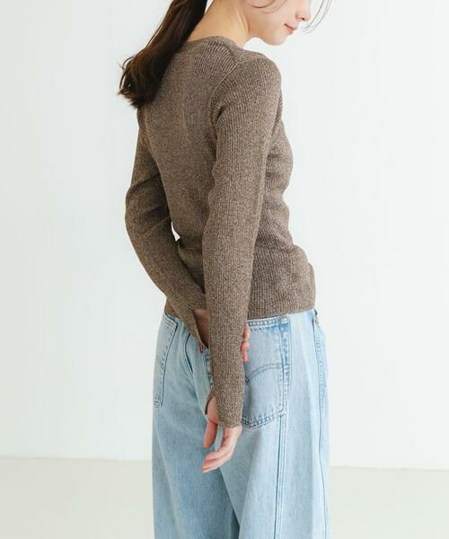 URBAN RESEARCH / アーバンリサーチ カーディガン・ボレロ | ラメリブニットカーディガン | 詳細2