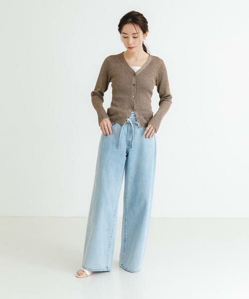 URBAN RESEARCH / アーバンリサーチ カーディガン・ボレロ | ラメリブニットカーディガン | 詳細6