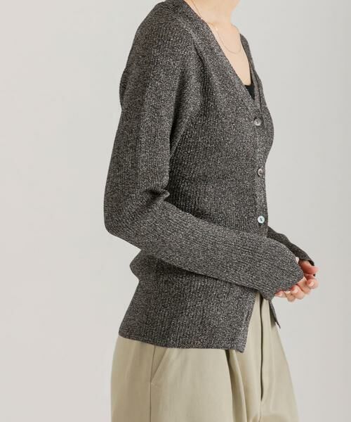 URBAN RESEARCH / アーバンリサーチ カーディガン・ボレロ | ラメリブニットカーディガン | 詳細14
