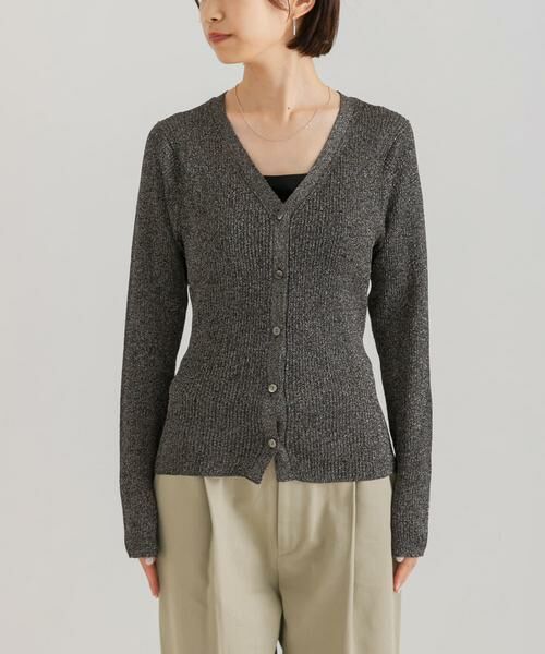 URBAN RESEARCH / アーバンリサーチ カーディガン・ボレロ | ラメリブニットカーディガン | 詳細17