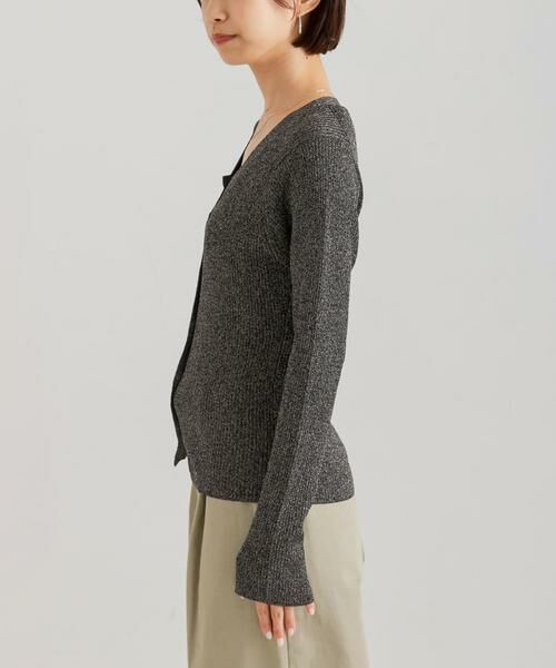 URBAN RESEARCH / アーバンリサーチ カーディガン・ボレロ | ラメリブニットカーディガン | 詳細18