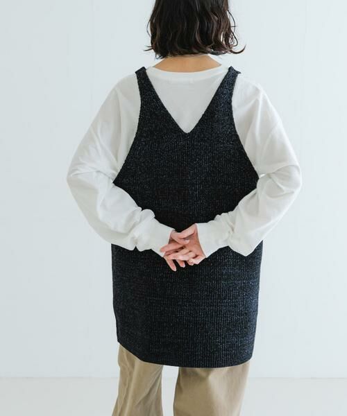 URBAN RESEARCH / アーバンリサーチ ニット・セーター | チュニックラメニットベスト | 詳細3