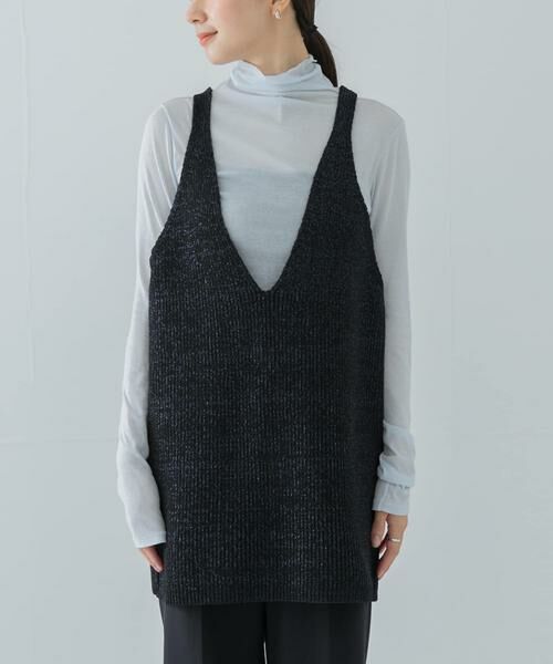 URBAN RESEARCH / アーバンリサーチ ニット・セーター | チュニックラメニットベスト | 詳細8