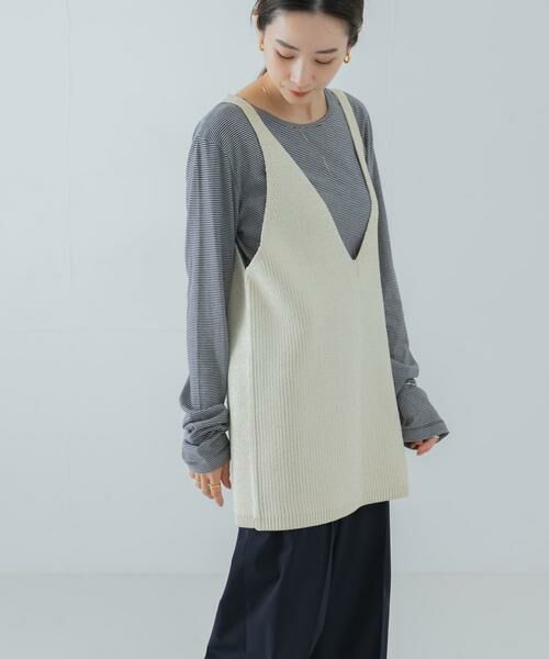 URBAN RESEARCH / アーバンリサーチ ニット・セーター | チュニックラメニットベスト | 詳細14