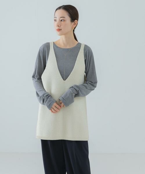 URBAN RESEARCH / アーバンリサーチ ニット・セーター | チュニックラメニットベスト | 詳細15