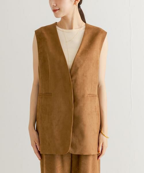 URBAN RESEARCH / アーバンリサーチ ベスト | スウェードライクジレ | 詳細8