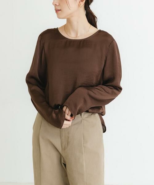 URBAN RESEARCH / アーバンリサーチ シャツ・ブラウス | ヴィンテージサテンブラウス | 詳細1