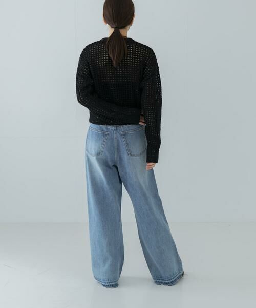 URBAN RESEARCH / アーバンリサーチ デニムパンツ | 『3サイズ展開』ダメージワイドデニムパンツ | 詳細11