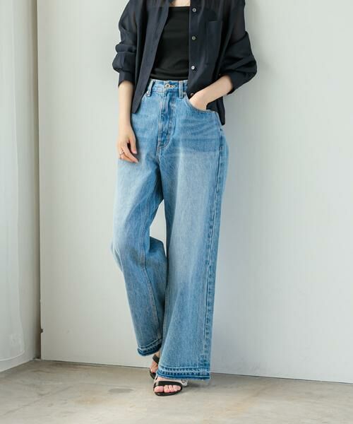 URBAN RESEARCH / アーバンリサーチ デニムパンツ | 『3サイズ展開』ダメージワイドデニムパンツ | 詳細16