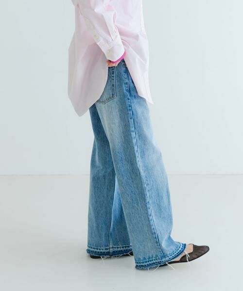 URBAN RESEARCH / アーバンリサーチ デニムパンツ | 『3サイズ展開』ダメージワイドデニムパンツ | 詳細6