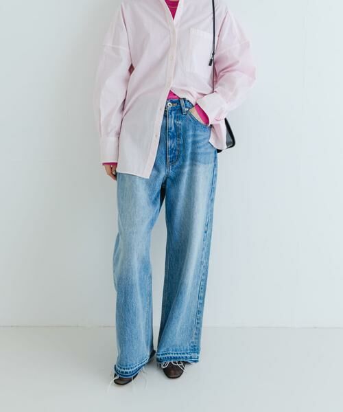 URBAN RESEARCH / アーバンリサーチ デニムパンツ | 『3サイズ展開』ダメージワイドデニムパンツ | 詳細7